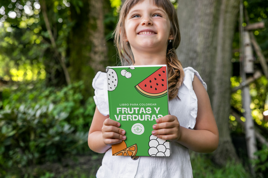 Libro Colorear Frutas y Verduras