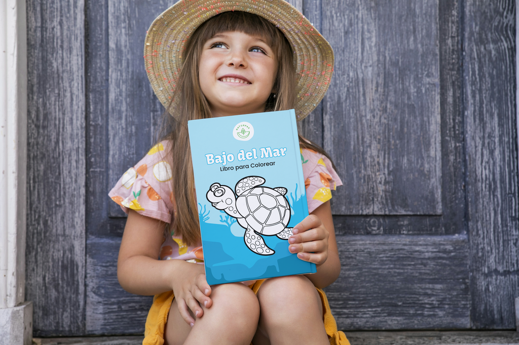 Libro Colorear Bajo del Mar